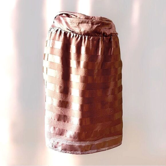 Vintage Diane Von Furstenberg 100% silk pink mini skirt size XS - Picture 11 of 11